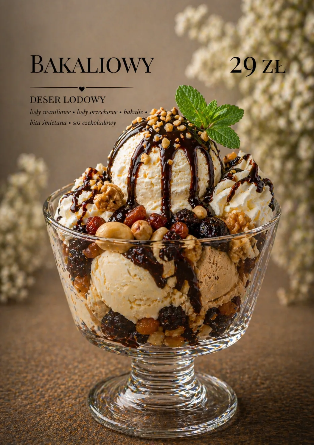 Bakaliowy deser lodowy